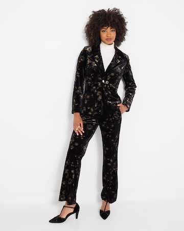 Joe Browns Golden Florals Printed Velvet Jacket