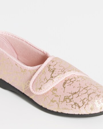 Topaz Touch & Close Full Slipper - Wide Fit (E)