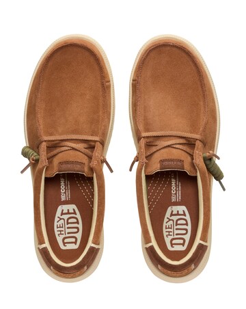HeyDude Rev Suede Slip On Shoe - Brown