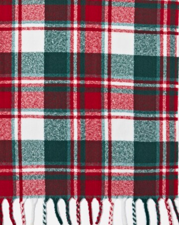 Tartan Check Faux Mohair Throw