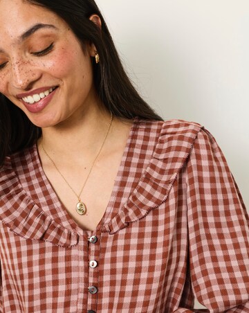 Fatface Alba Gingham Blouse