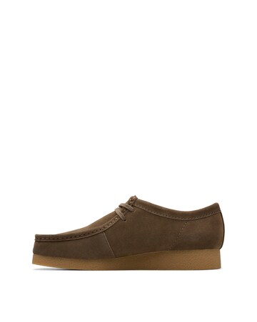 Clarks Wallabee EVO Suede Shoe - Dark Olive