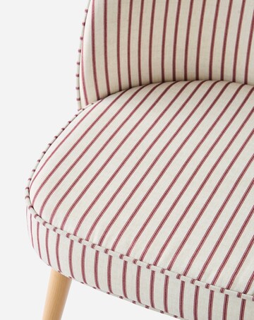Emilie Pair of Striped Dining Chairs