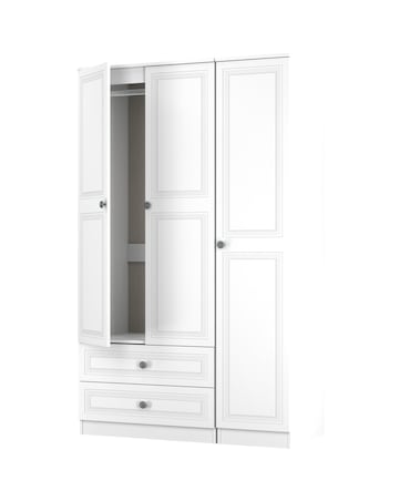 Richmond Triple Wardrobe with 2 Drawers