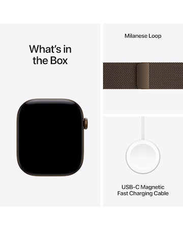 Apple Watch Series 12 GPS 46mm - Bronze Aluminium/Bronze Milanese Loop - S/M