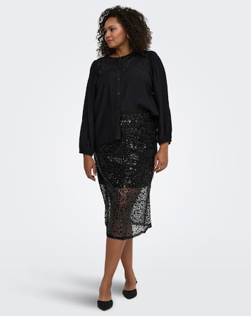 Only Sequin Midi Skirt