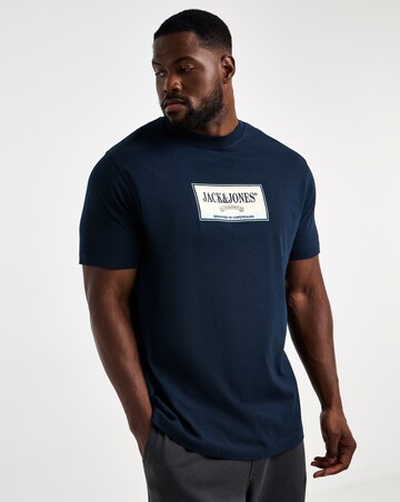 Jack & Jones Frederiksberg Graphic Box T-Shirt - Navy