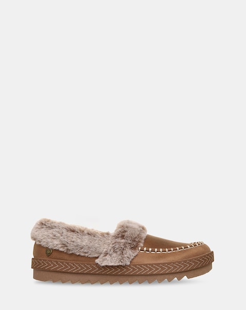Skechers Chestnut Bobs Cozy Kiss Snug Stitch Slippers - Standard Fit (D)
