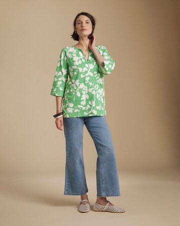 Julipa Cotton Notch Neck Pocket Tunic