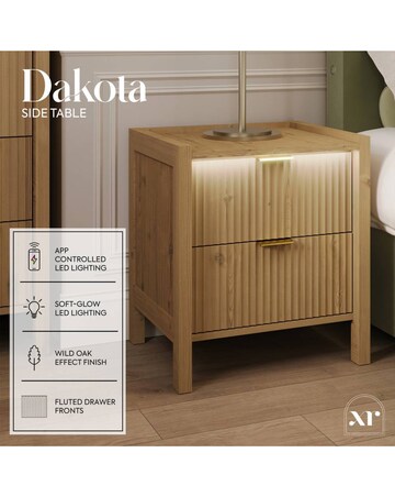 XR Living Dakota Side Table With App Control Lights