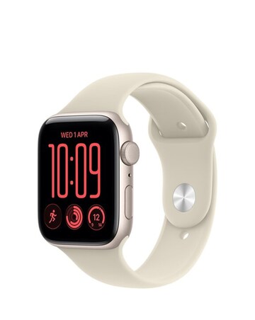 Apple Watch SE 3 GPS 44mm - Starlight Aluminium/Sand Sport Band - M/L