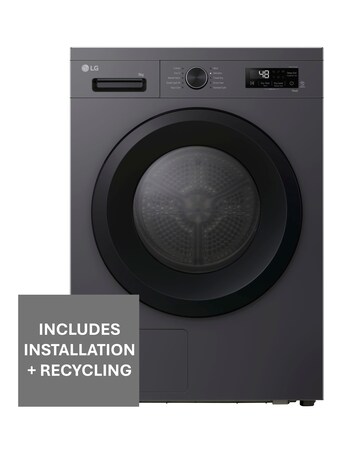 LG X10 RHX1009NMK 9kg Heat Pump Tumble Dryer - Slate Grey + Install