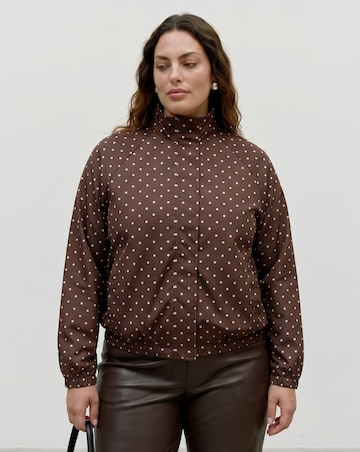 Vero Moda Kayla High Neck Polka Dot Jacket