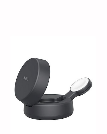 Belkin UltraCharge Pro 25W Qi2 2-in-1 Convertible Magnetic Charger - Charcoal