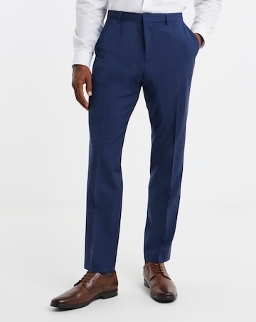 BOSS Navy Wool Mix Suit Trouser