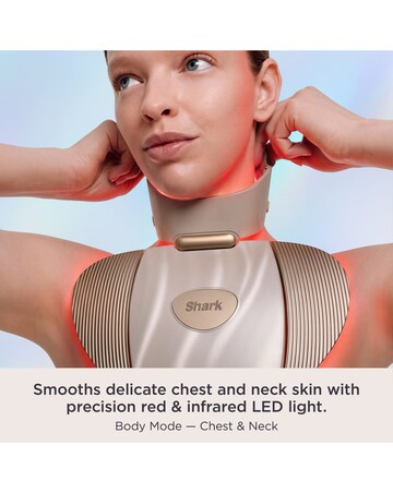 CryoGlow Clinic 360 Contrast LED Face & Neck Mask FW575UKGD1 Champagne
