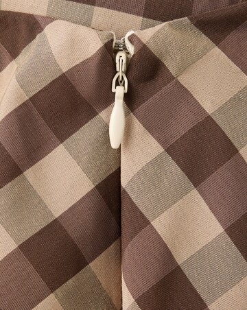 Mango Check Wrap Skirt