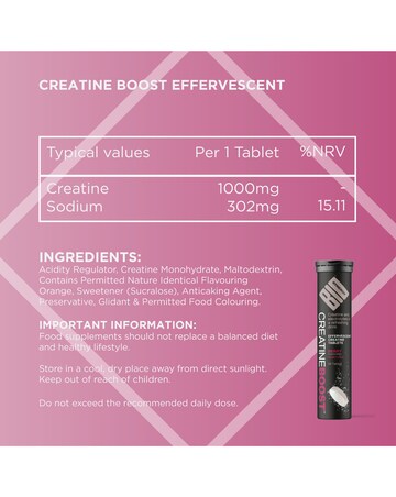 Bio-Synergy Creatine Boost Effervescent - 40 Tablets Orange