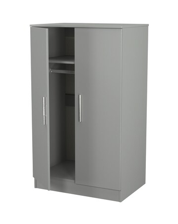 Eider Ready Assembled 2 Door Midi Wardrobe - Kids