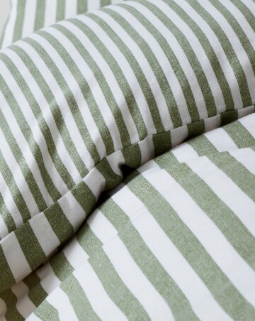 Catherine Lansfield Brushed Stripe Duvet Cover Set