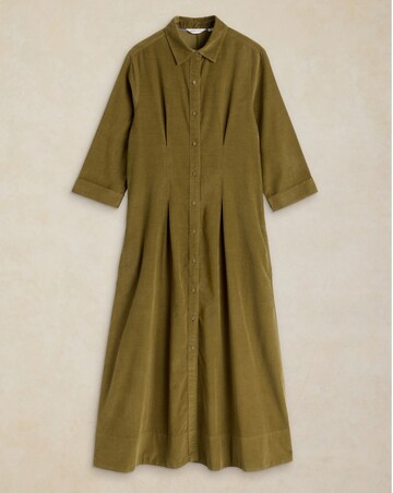 White Stuff Ellie Cord Pleated Dress