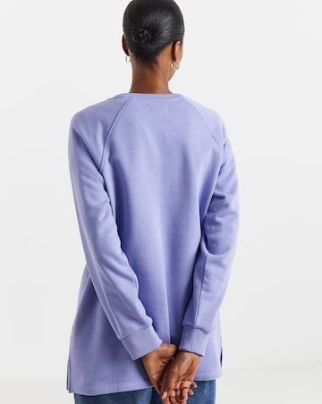 Lilac Classic Longline Sweatshirt
