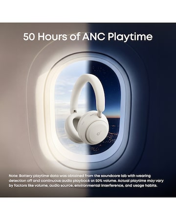 Soundcore Space 2 Wireless Noise-Cancelling Headphones - White