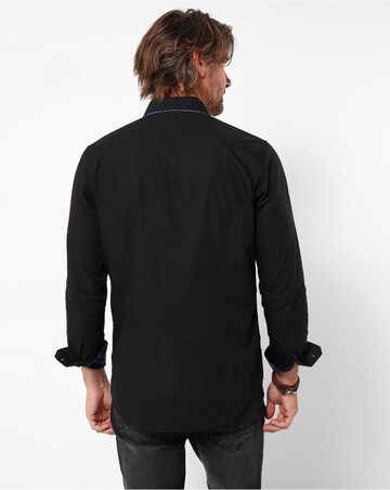 Joe Browns Distinctive Double Collar Smart Shirt - Black