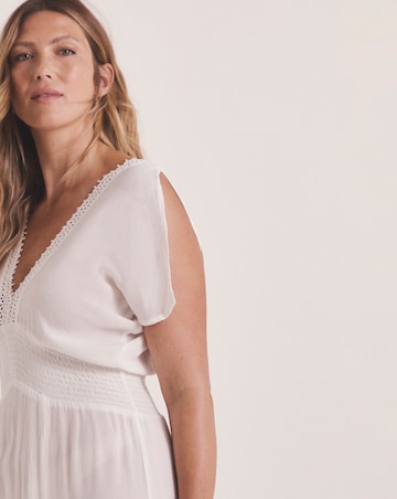 Rayon Crepe Maxi Beach Dress