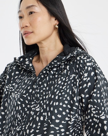 Printed Short Lightweight Raincoat