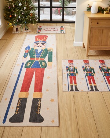 Christmas Nutcracker Washable Doormat