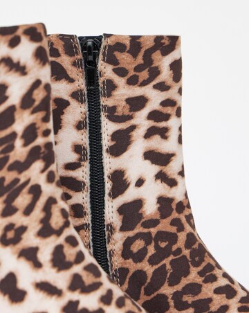 Lana Square Toe Ankle Boots - Wide Fit (E)