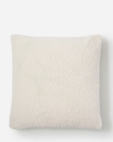 Embroidered Snowflake Fleece Cushion