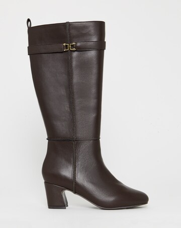 Wendy Knee High Block Heel Boots - Extra Wide Fit (EEE) & Super Curvy Calf