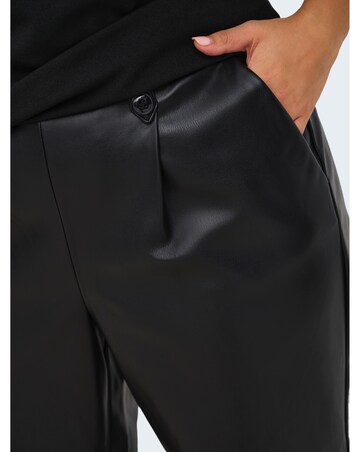 ONLY FAUX LEATHER STRAIGHT TROUSER