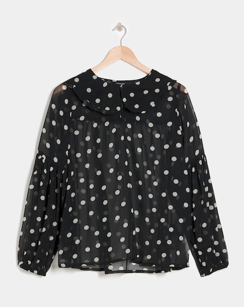 Collar Detail Georgette Blouse