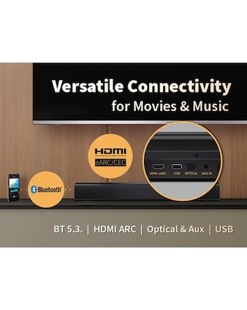 Sharp 120W Compact Soundbar