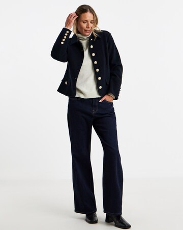 Navy Short Military Jacket