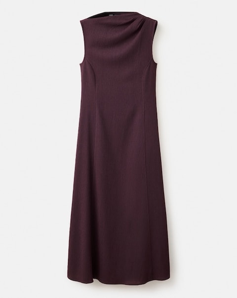 Mango A-Line Textured Dress