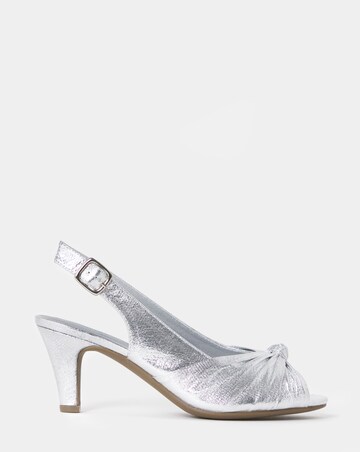 Daisy Knotted Peep Toe Heels - Extra Wide Fit (EEE)