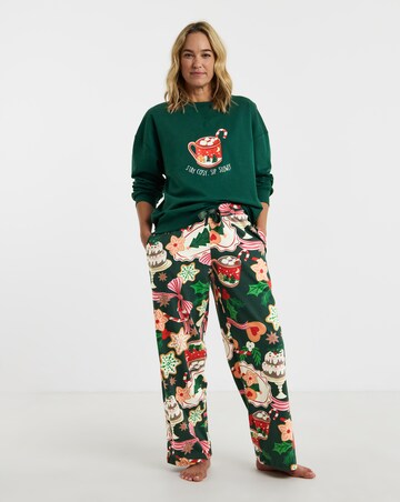 Pretty Secrets Biscuit Print Sweatshirt Pyjama Set
