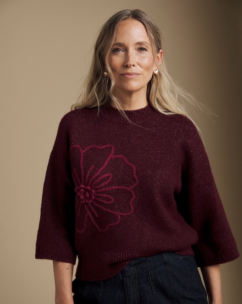 Julipa Floral 3/4 Sleeve Jumper