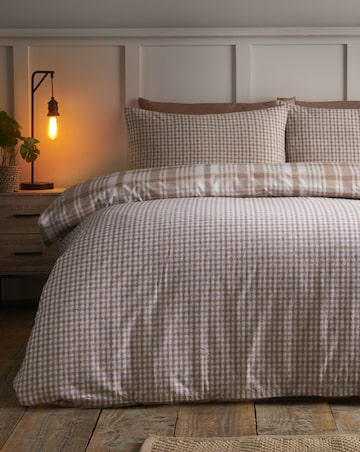 Catherine Lansfield Brushed Hamish Check Duvet Cover Set