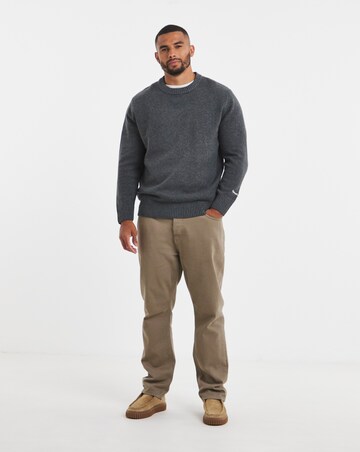 Jack & Jones Norrebro Crew Neck Knit - Dark Grey
