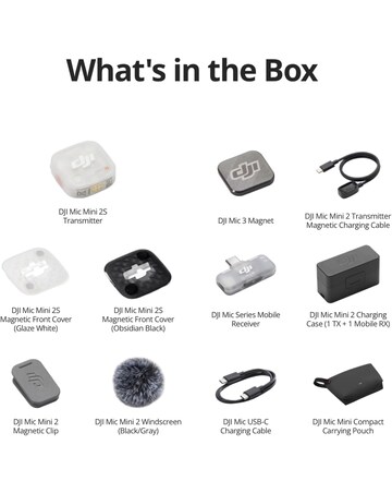 DJI Mic Mini 2S (1 TX + 1 Mobile RX + Charging Case)