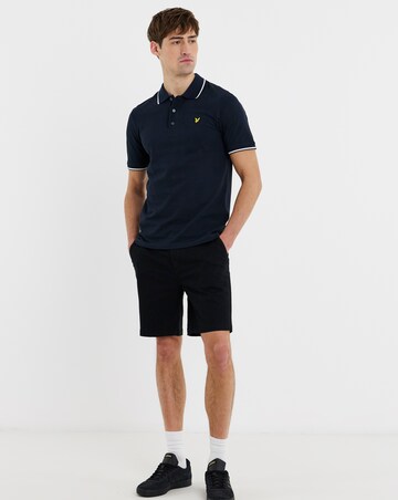 Lyle & Scott Short Sleeve Tipped Polo Shirt - Navy