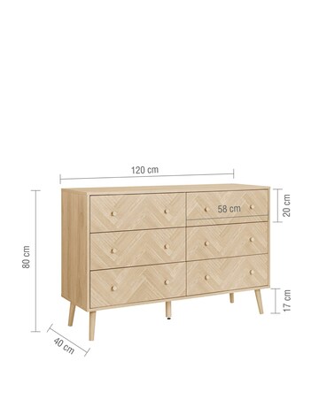 Herringford 6 Drawer Chest