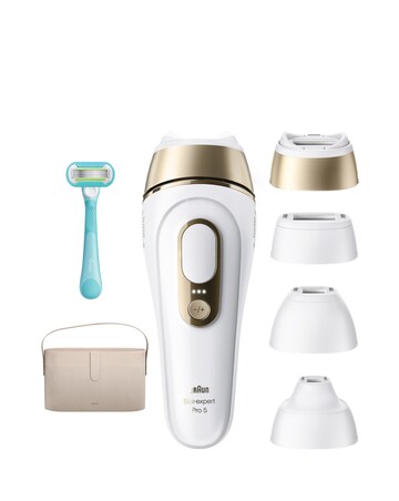 Braun IPL Silk expert Pro 5 At Home Hair Removal 4 Attachment Heads PL5441
