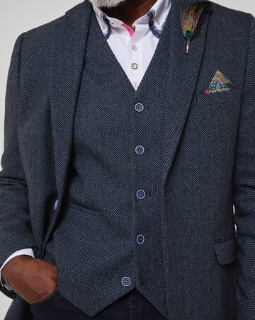 Joe Browns Charming Herringbone Blazer - Navy