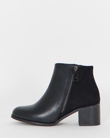 Cushion Walk Side Zip Heeled Shoe Boots - Extra Wide Fit (EEE)